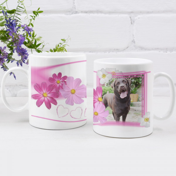 Mug "Flower" with your chosen photo Mug "Flower" with your chosen photo