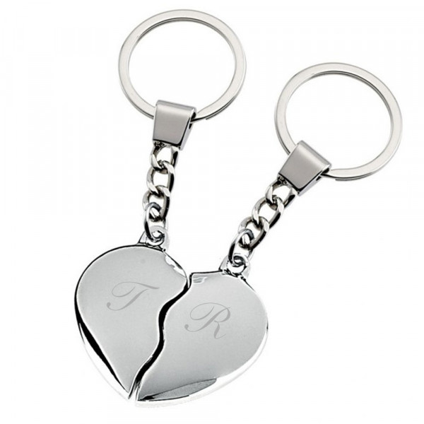 Key pendant for a couple "two hearts" (with the ability to engrave at an extra price)