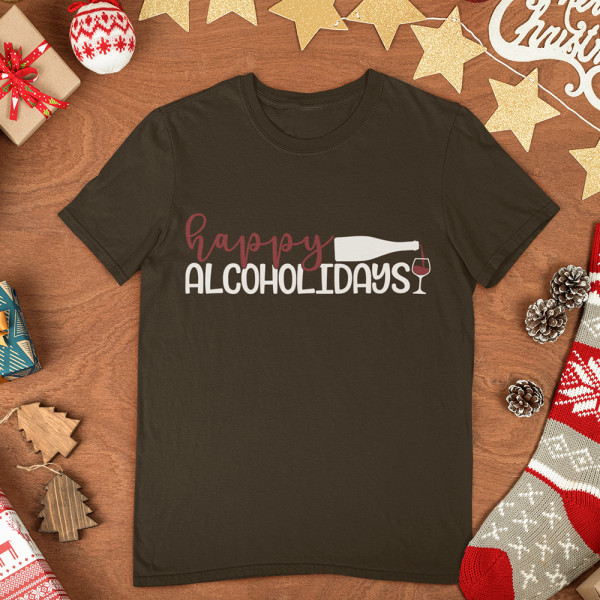 T-shirt "Happy alcoholidays" T-shirt "Happy alcoholidays"