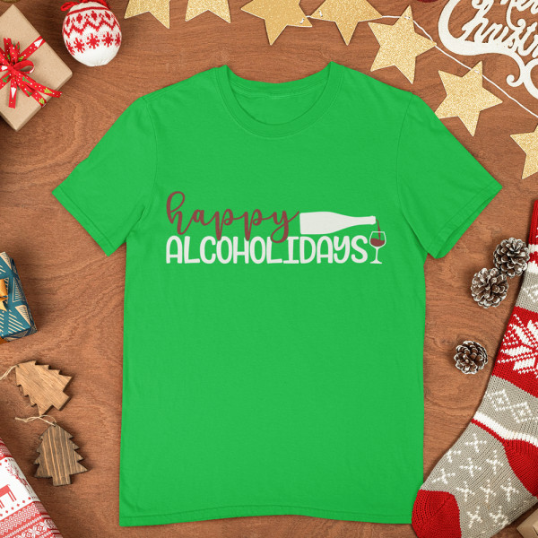 T-shirt "Happy alcoholidays" T-shirt "Happy alcoholidays"