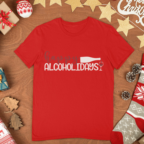 T-shirt "Happy alcoholidays" T-shirt "Happy alcoholidays"