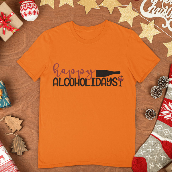 T-shirt "Happy alcoholidays" T-shirt "Happy alcoholidays"