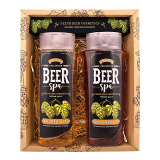 BEER SPA beer cosmetics set - shower gel (250ml) and shampoo (250ml)