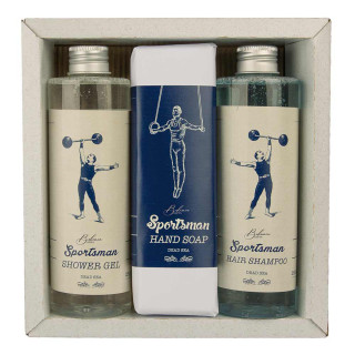 Gift set "Sportsman" (shower gel 250ml + soap 145g + shampoo 250ml)