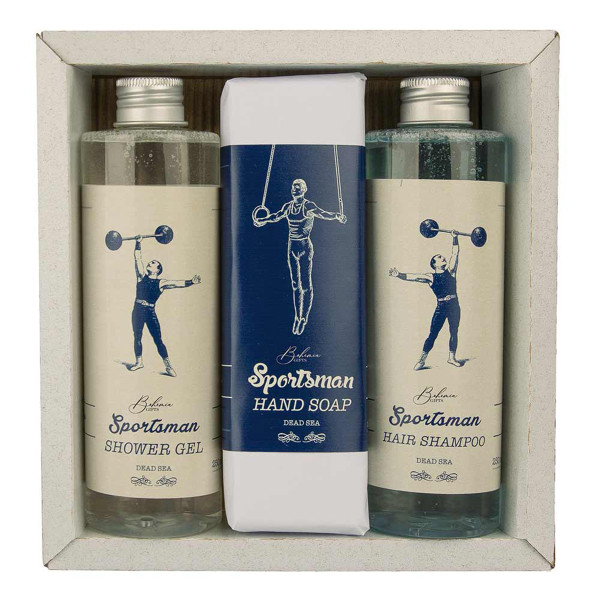 Gift set "Sportsman" (shower gel 250ml + soap 145g + shampoo 250ml) Gift set "Sportsman" (shower gel 250ml + soap 145g + shampoo 250ml)