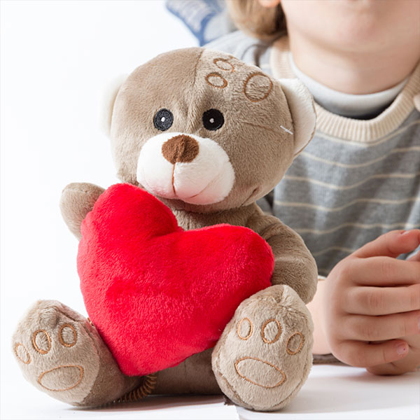 Plush teddy bear with heart Plush teddy bear with heart