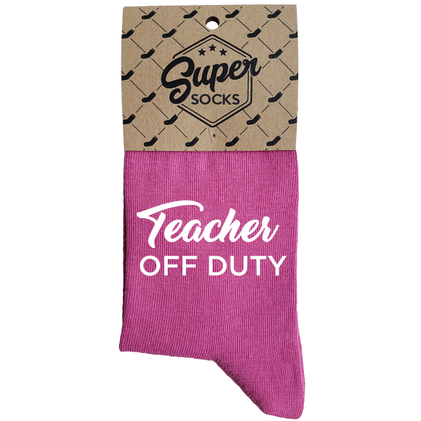 Women's socks „Teacher off duty“ Women's socks „Teacher off duty“