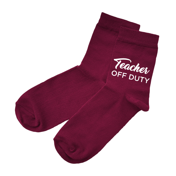 Women's socks „Teacher off duty“ Women's socks „Teacher off duty“