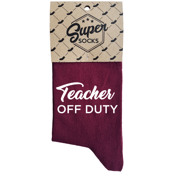 Women's socks „Teacher off duty“ Women's socks „Teacher off duty“