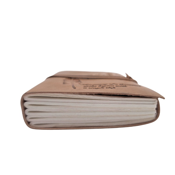 Leather Notebook "The Journey Begins Here"