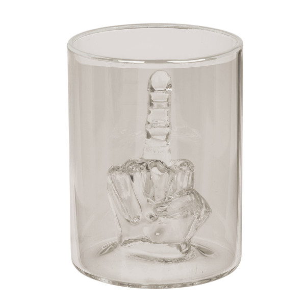 Whiskey glass „Middle Finger“, 350 ml