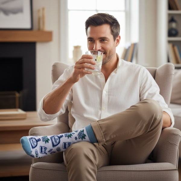 Gift set "Drinks" (glass + socks)