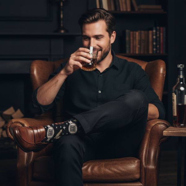 Gift set "Drinks" (glass + socks)