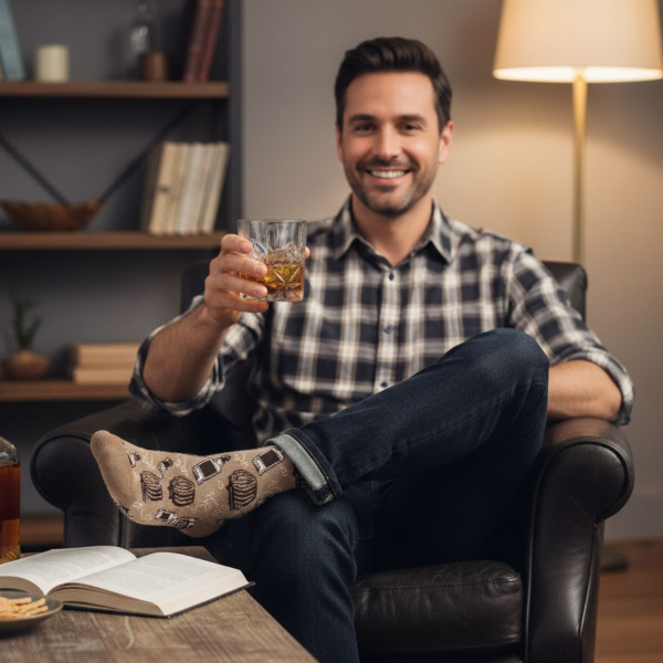 Gift set "Drinks" (glass + socks)