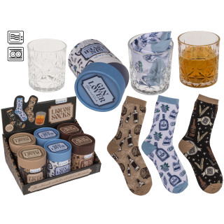 Gift set "Drinks" (glass + socks)