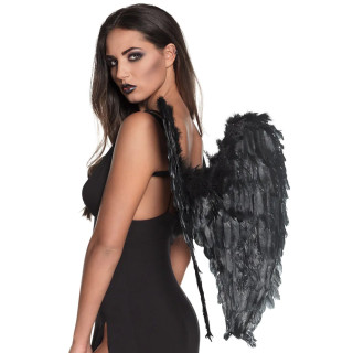 Black angel wings