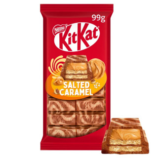 "KIT KAT" Milk Chocolate with Salted Caramel Filling, 99g