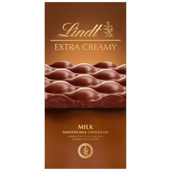 LINDT Extra Creamy Milk Chocolate, 80g