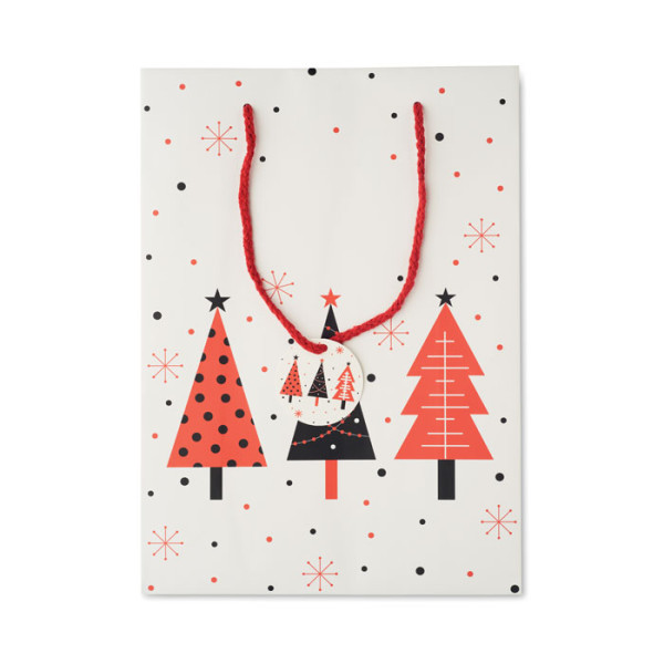 Paper gift bag "Christmas tree" (36x11x26cm) Paper gift bag "Christmas tree" (36x11x26cm)