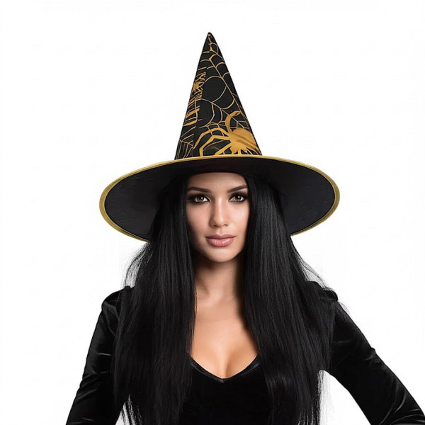 Witch’s hat with a golden spiderweb Witch’s hat with a golden spiderweb