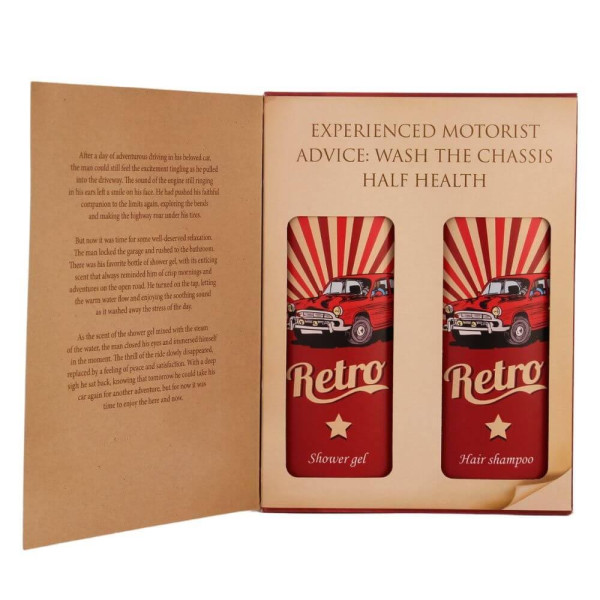 Cosmetics Set 'Retro Driver's Book' (2 x 250ml) Cosmetics Set 'Retro Driver's Book' (2 x 250ml)