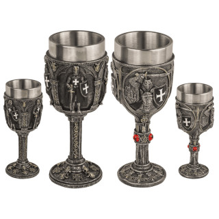 Knight-Style Goblet with Stainless Steel Interior