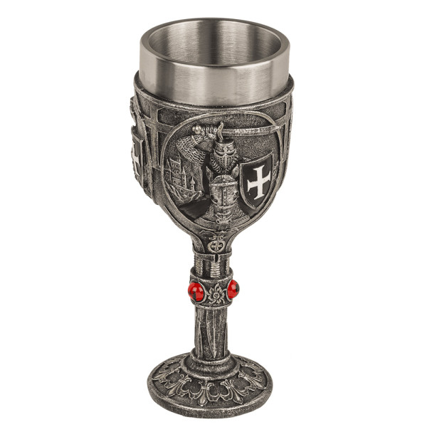 Knight-Style Goblet with Stainless Steel Interior