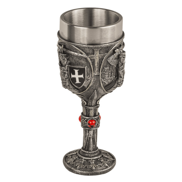 Knight-Style Goblet with Stainless Steel Interior
