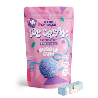 STAR CANDIES Freeze-Dried Chewing Gum-Flavored Ice Cream, 50g