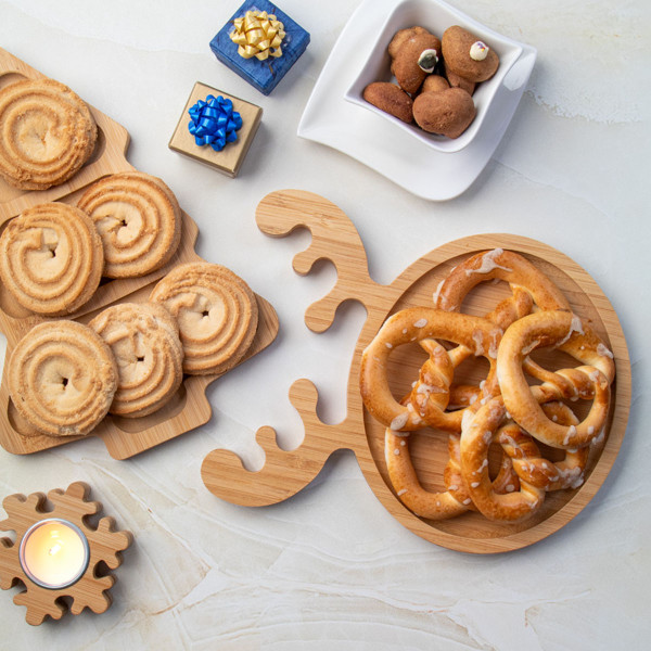 Wooden snack tray "Reindeer"