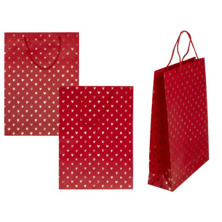 Gift Bag "Hearts" (34x25x8.5cm)