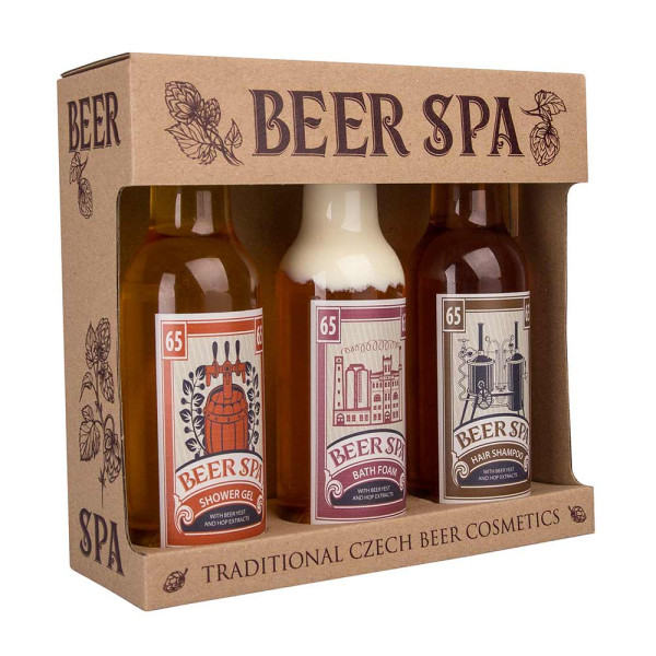 Cosmetic Gift Set "BEER SPA" (Shower Gel 200ml + Shampoo 200ml + Bath Foam 200ml) Cosmetic Gift Set "BEER SPA" (Shower Gel 200ml + Shampoo 200ml + Bath Foam 200ml)