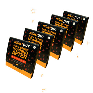 NIGHTOUT Hangover Supplement, 5 Packs