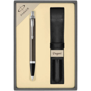 PARKER Pen "IM Gun Metal" with Case and Gift Box