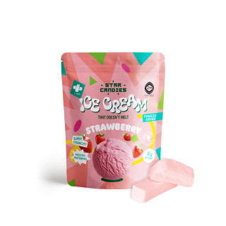 STAR CANDIES Freeze-Dried Strawberry Ice Cream, 16g