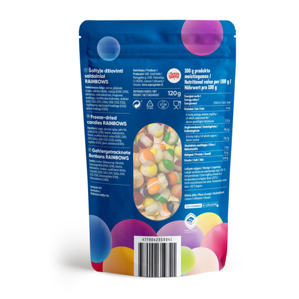 STAR CANDIES Freeze-Dried Candies "Rainbows", 120g STAR CANDIES Freeze-Dried Candies "Rainbows", 120g