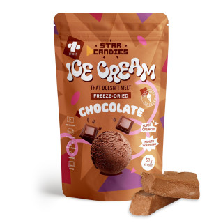 STAR CANDIES Freeze-Dried Chocolate Ice Cream, 50g