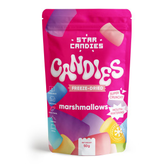 STAR CANDIES Freeze-Dried Marshmallows, 50g