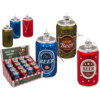 Glass Christmas Ornament "BEER"
