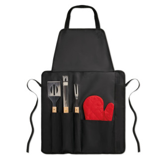 Grill tools with apron "MUNDA"