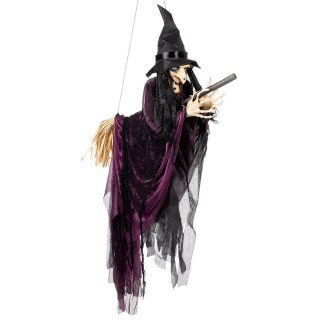 Hanging Decoration "Flying Witch" (65cm)