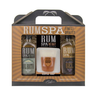 Cosmetic Gift Set "RUM SPA" - Shower Gel (100ml), Bath Foam (100ml), and Hand Soap (70g)