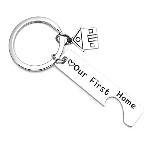 Metal keychain set "Our first home" Metal keychain set "Our first home"