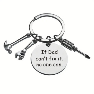 Metal Keychain "If Dad can't fix it, no one can"