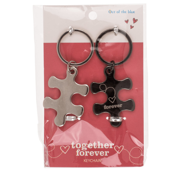 Metal Keychain Set "Together forever"