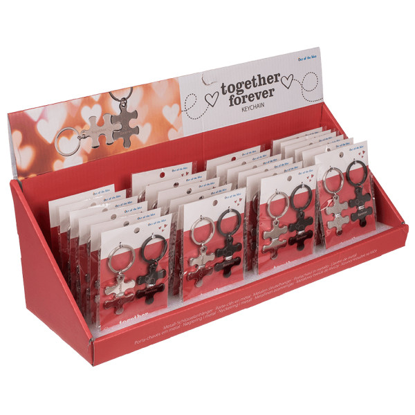 Metal Keychain Set "Together forever"