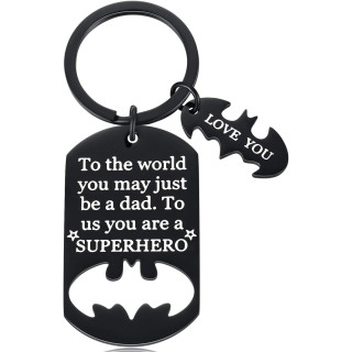 Metal keychain "Superhero DAD"