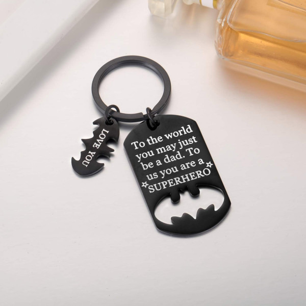 Metal keychain "Superhero DAD" Metal keychain "Superhero DAD"