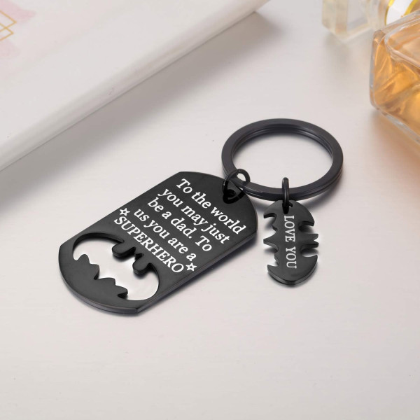 Metal keychain "Superhero DAD" Metal keychain "Superhero DAD"