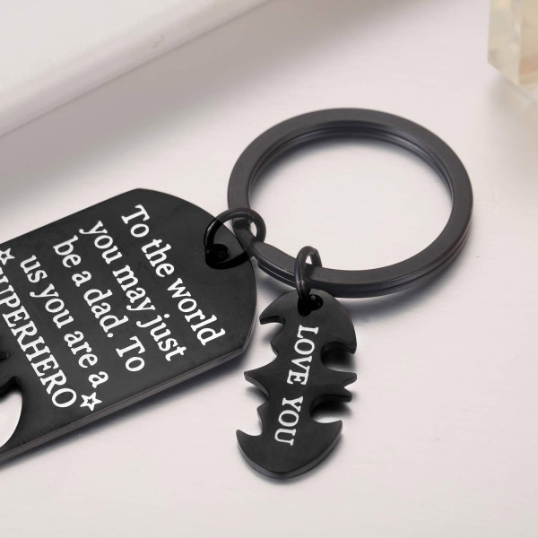 Metal keychain "Superhero DAD" Metal keychain "Superhero DAD"